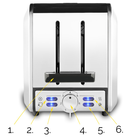 ZESTAW Czajnik elektryczny Yoer EK01BK + Toster Yoer T01BK seria Diamond