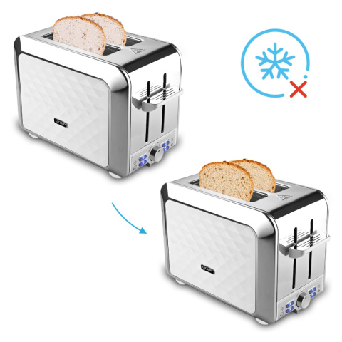 ZESTAW Czajnik elektryczny Yoer EK01W + Toster Yoer T01W seria Diamond