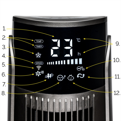Klimatyzer - wentylator kolumnowy Yoer Cascado TFC06G Klimatyzer - wentylator kolumnowy Yoer Cascado TFC06G