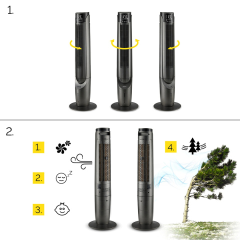 Klimatyzer - wentylator kolumnowy Yoer Cascado TFC06G Klimatyzer - wentylator kolumnowy Yoer Cascado TFC06G