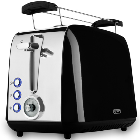 ZESTAW Czajnik elektryczny Yoer EK02BK + Toster Yoer T02BK seria Crystal
