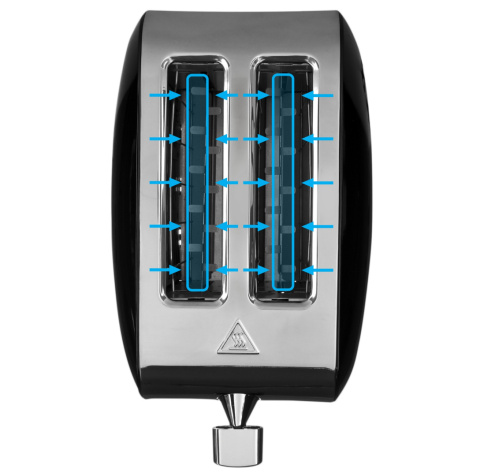 ZESTAW Czajnik elektryczny Yoer EK02BK + Toster Yoer T02BK seria Crystal