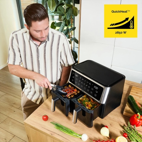 Air Fryer Frytkownica beztłuszczowa 10L Yoer DualCrisp AF02BK