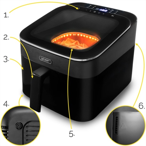 Air Fryer Frytkownica beztłuszczowa Yoer FryVision AF04BK