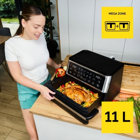 Air Fryer Frytkownica beztłuszczowa 11L Yoer MegaCrisp AF03BK