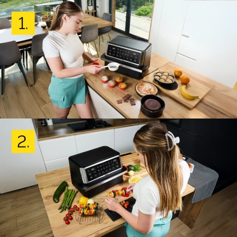Air Fryer Frytkownica beztłuszczowa 11L Yoer MegaCrisp AF03BK