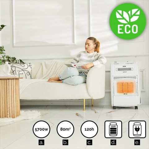 Elektryczny piecyk gazowy Yoer Gasso GH01W Elektryczny piecyk gazowy Yoer Gasso GH01W