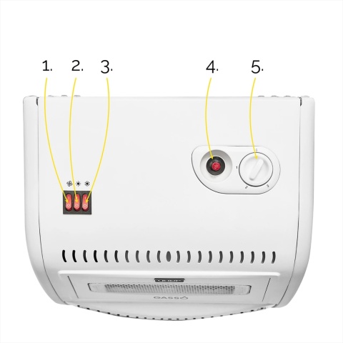 Elektryczny piecyk gazowy Yoer Gasso GH01W Elektryczny piecyk gazowy Yoer Gasso GH01W