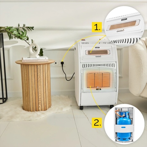 Elektryczny piecyk gazowy Yoer Gasso GH01W Elektryczny piecyk gazowy Yoer Gasso GH01W