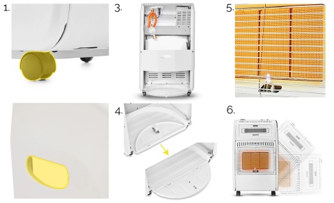 Elektryczny piecyk gazowy Yoer Gasso GH01W Elektryczny piecyk gazowy Yoer Gasso GH01W