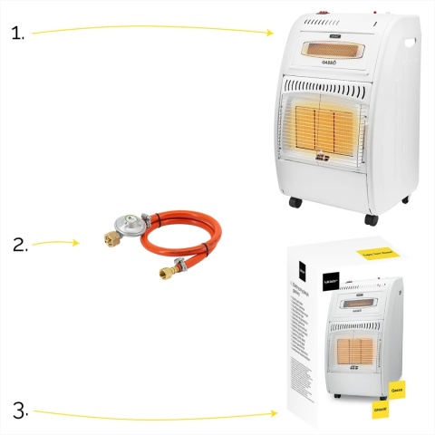 Elektryczny piecyk gazowy Yoer Gasso GH01W Elektryczny piecyk gazowy Yoer Gasso GH01W