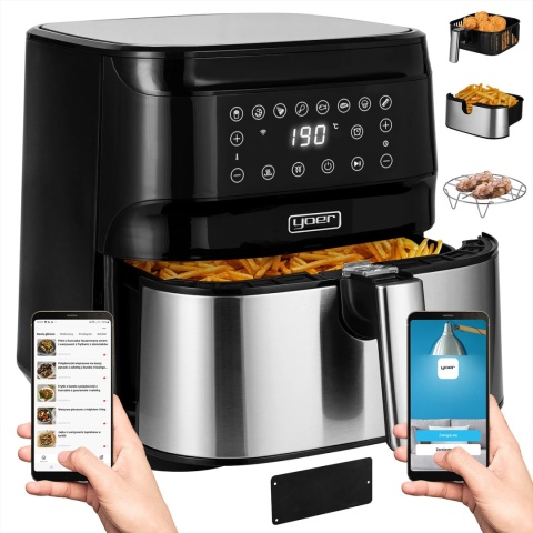 Frytkownica beztłuszczowa Air Fryer Yoer Crispo AF01BK Frytkownica beztłuszczowa Air Fryer Yoer Crispo AF01BK