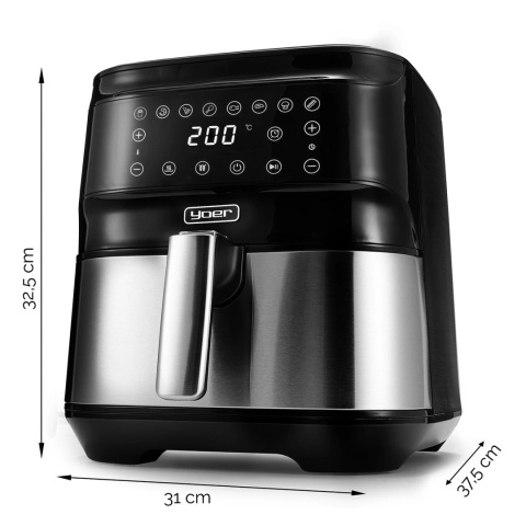 Frytkownica beztłuszczowa Air Fryer Yoer Crispo AF01BK Frytkownica beztłuszczowa Air Fryer Yoer Crispo AF01BK