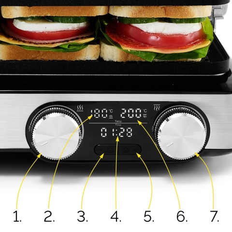 Grill elektryczny Yoer Panino EG02S