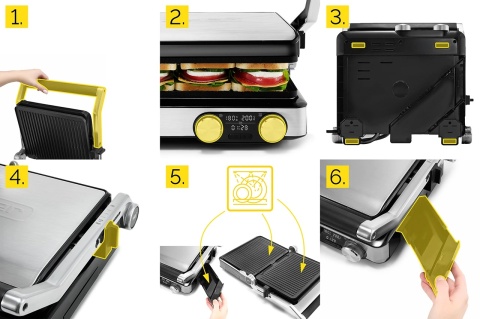 Grill elektryczny Yoer Panino EG02S
