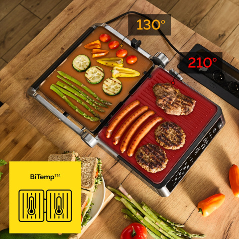 Grill elektryczny z termosondą Yoer CraftGrill EG06BK