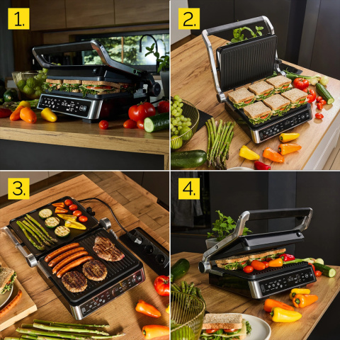 Grill elektryczny z termosondą Yoer CraftGrill EG06BK