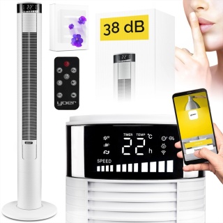 Wentylator kolumnowy i jonizator XXL Yoer Spiro TF03W