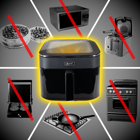 Air Fryer Frytkownica beztłuszczowa Yoer FryVision AF04BK