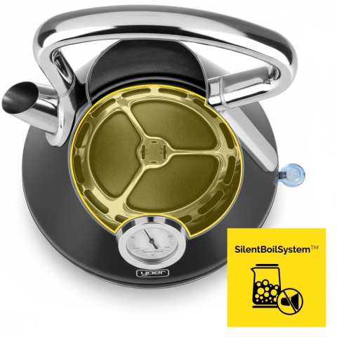 Bezprzewodowy Czajnik elektryczny Yoer Crystal EK02BK z termometrem