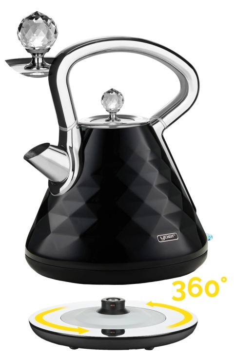 Bezprzewodowy Czajnik elektryczny Yoer Diamond EK01BK