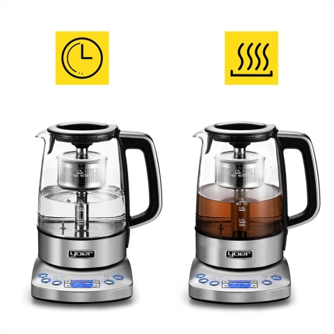 Bezprzewodowy czajnik elektryczny z zaparzaczem herbaty Yoer Flavoro EK03S