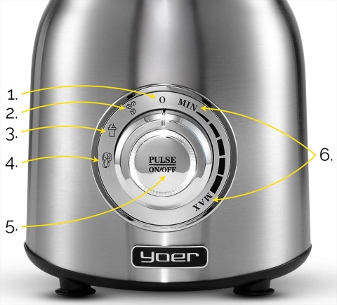 Blender kielichowy Yoer Titano JB03S Blender kielichowy Yoer Titano JB03S