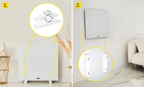 Elektryczny grzejnik na podczerwień Yoer Quadro IRH03W Elektryczny grzejnik na podczerwień Yoer Quadro IRH03W