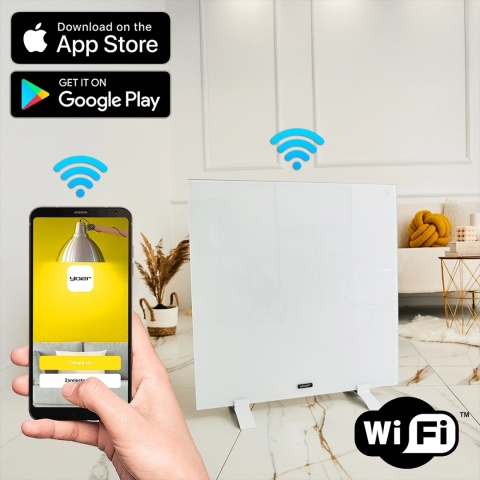Elektryczny grzejnik na podczerwień Yoer Quadro IRH03W