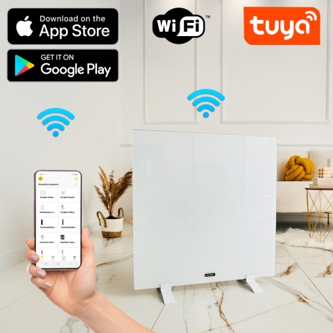 Elektryczny grzejnik na podczerwień Yoer Quadro IRH03W