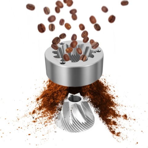 Elektryczny młynek żarnowy do kawy Yoer Mulino BCG01BK