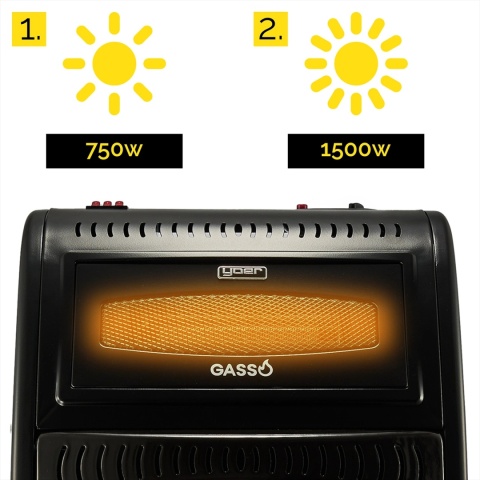 Elektryczny piecyk gazowy Yoer Gasso GH01BK