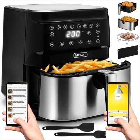 Frytkownica beztłuszczowa Air Fryer Yoer Crispo AF01BK Frytkownica beztłuszczowa Air Fryer Yoer Crispo AF01BK