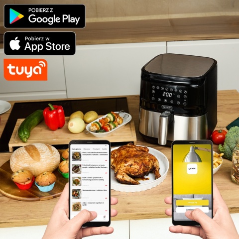 Frytkownica beztłuszczowa Air Fryer Yoer Crispo AF01BK