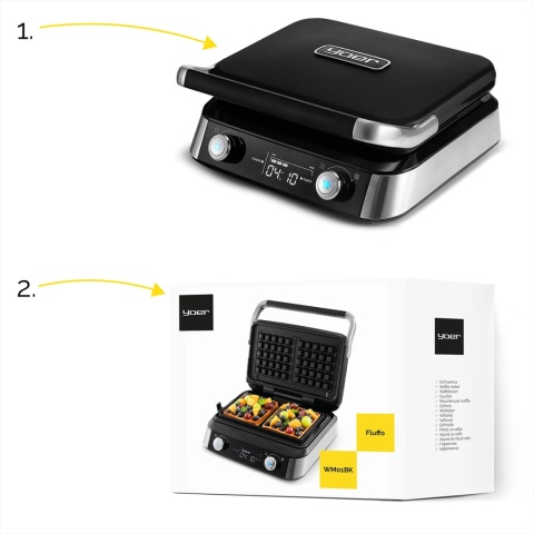 Gofrownica Yoer Fluffo WM01BK