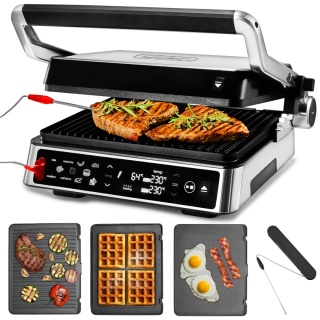 Grill elektryczny z termosondą Yoer CraftGrill EG06BK