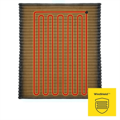 Koc elektryczny Yoer Fuzzo EB03G 180x160 cm