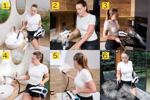 Mop parowy z myjką ręczną Yoer CleanSlide SMC01W