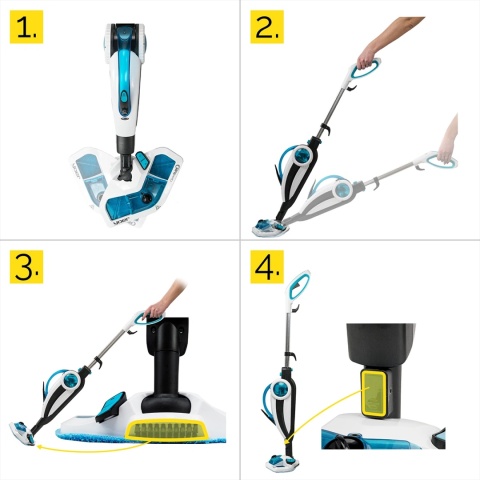 Mop parowy z myjką ręczną Yoer CleanSlide SMC01W