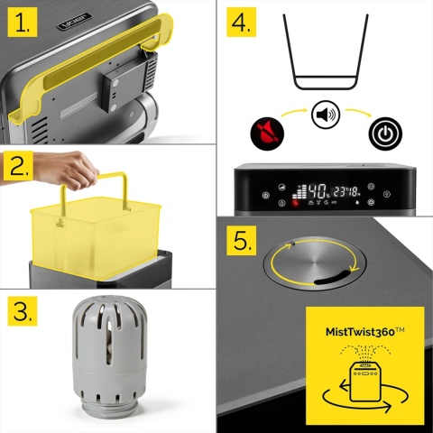 Nawilżacz powietrza Yoer AquaCube HU02G