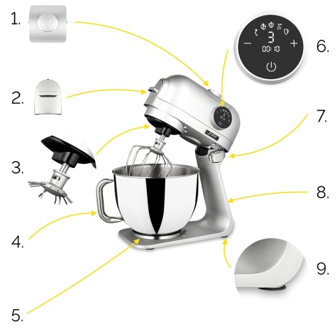 Planetarny robot kuchenny Yoer Astralo KM03S Planetarny robot kuchenny Yoer Astralo KM03S