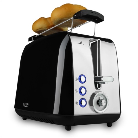 Toster Opiekacz Crystal Yoer T02BK z rusztem na bułki