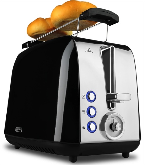 Toster Opiekacz Crystal Yoer T02BK z rusztem na bułki