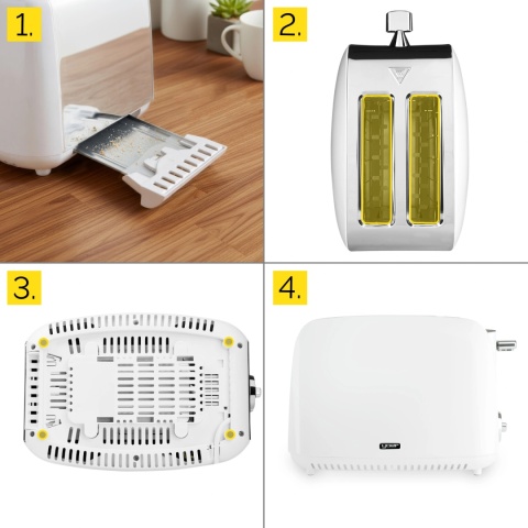 Toster Opiekacz Crystal Yoer T02W z rusztem na bułki