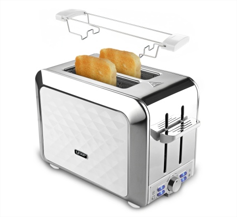 Toster Opiekacz Yoer Diamond T01W z rusztem na bułki