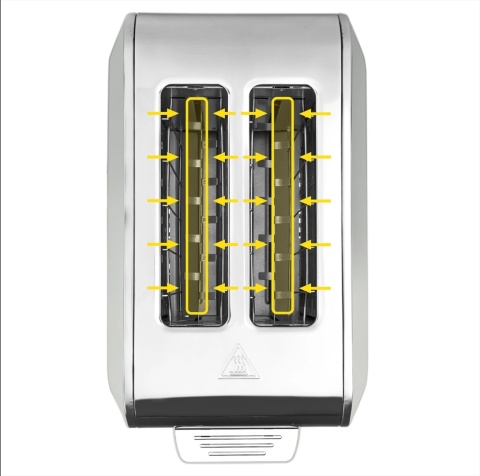 Toster Opiekacz Yoer Diamond T01W z rusztem na bułki