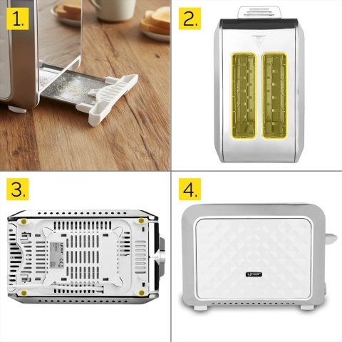 Toster Opiekacz Yoer Diamond T01W z rusztem na bułki