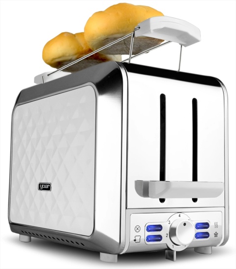 Toster Opiekacz Yoer Diamond T01W z rusztem na bułki