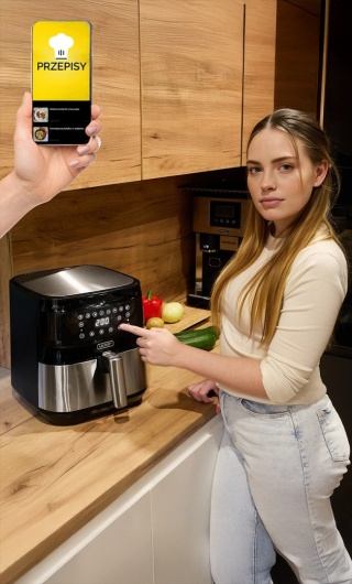 Frytkownica beztłuszczowa Air Fryer Yoer Crispo AF01BK