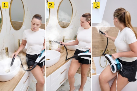 Mop parowy z myjką ręczną Yoer CleanSlide SMC01W